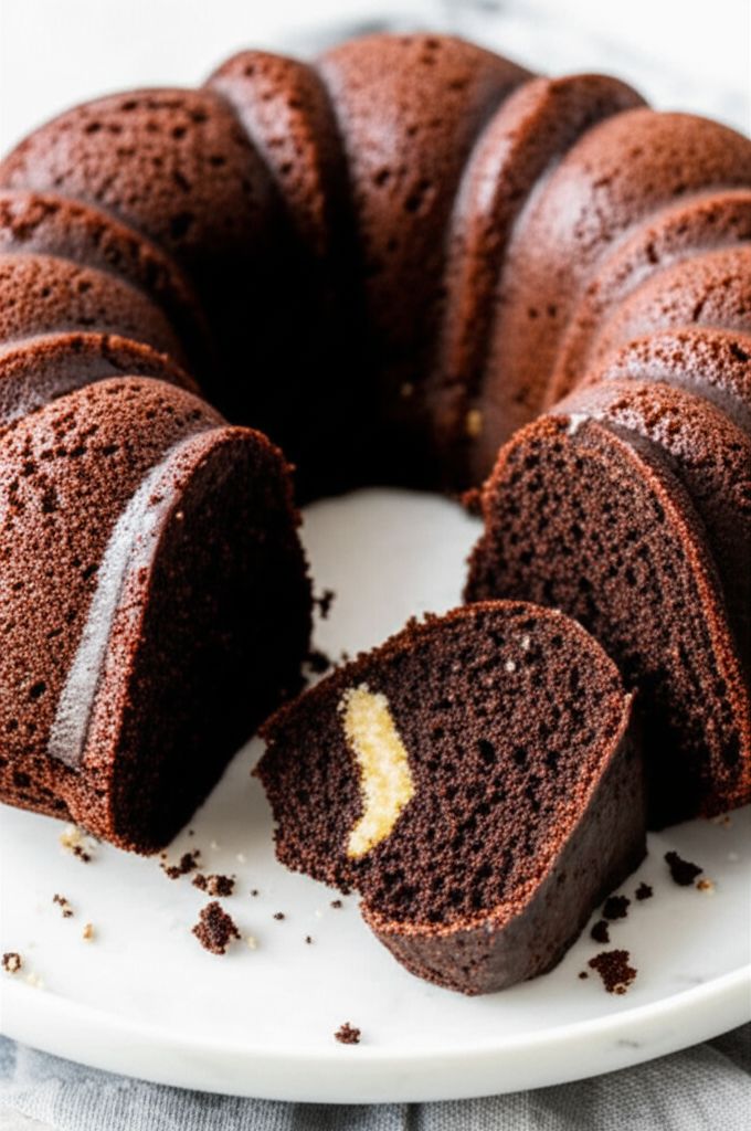 Chocolate Macaroon Bundt Cake
