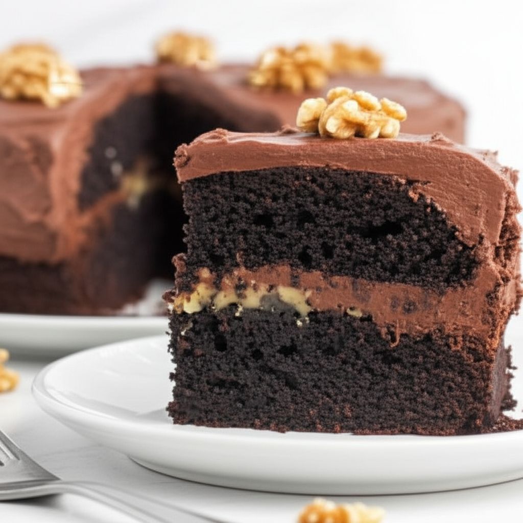 Chocolate Walnut Cake