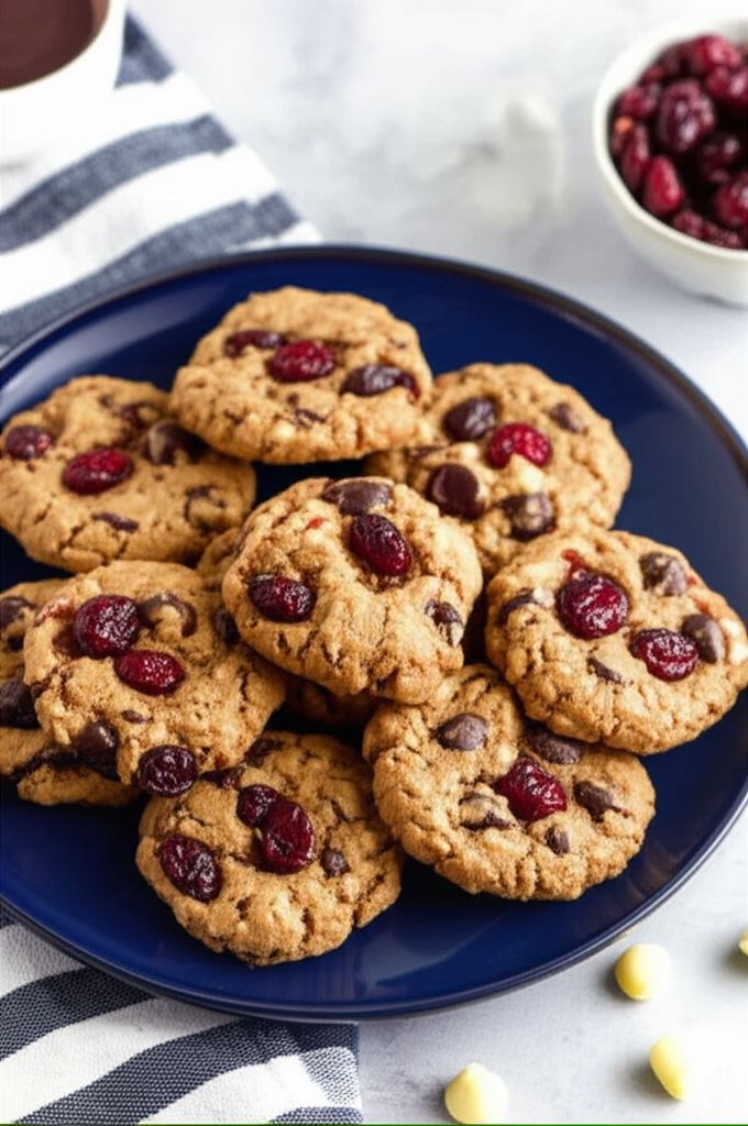 Chocolate-Cran-Oat Cookies