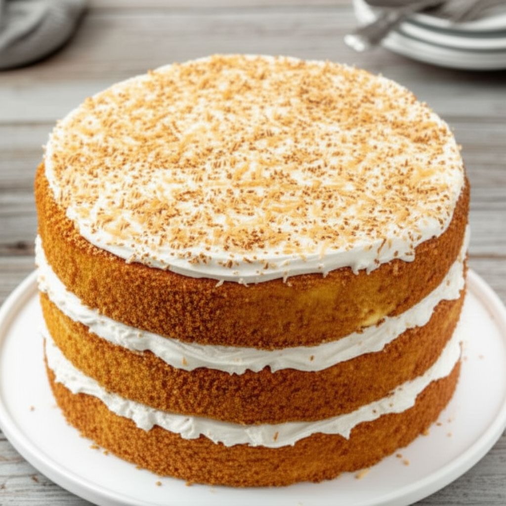 Coconut Coffee Liqueur Cake