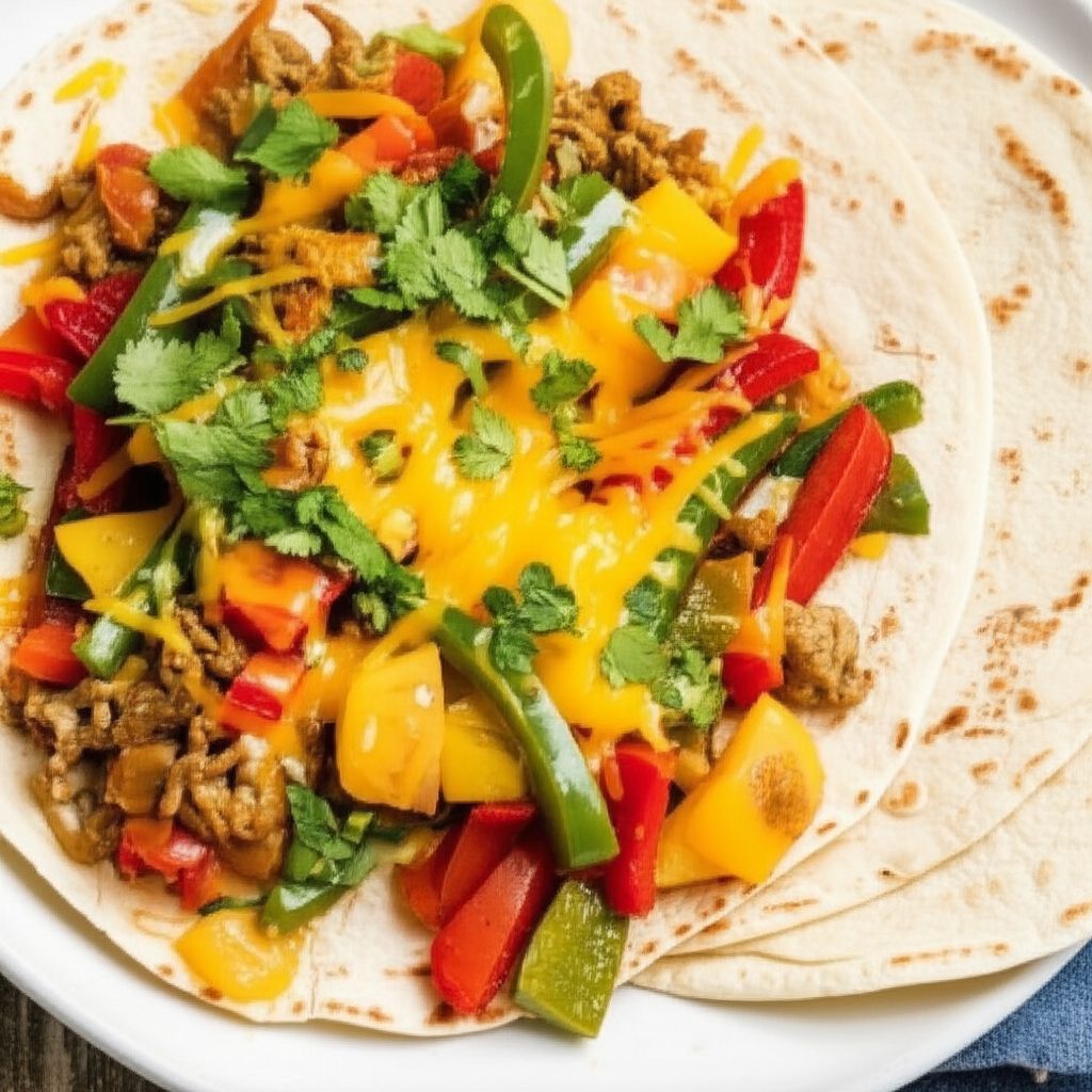 Colorful Vegetable Fajitas