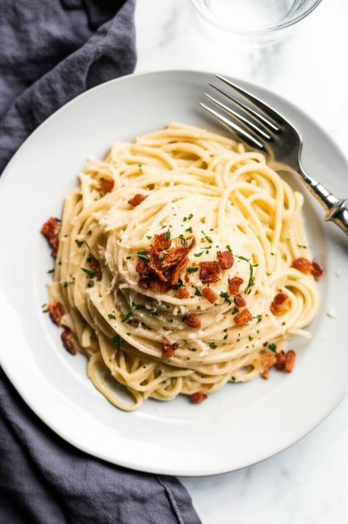 Creamy Linguini for Two