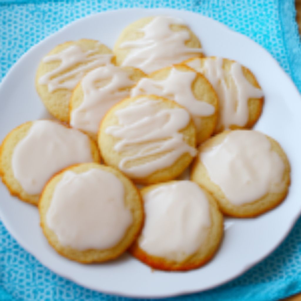 Easy Lemon Cake Cookies with Icing