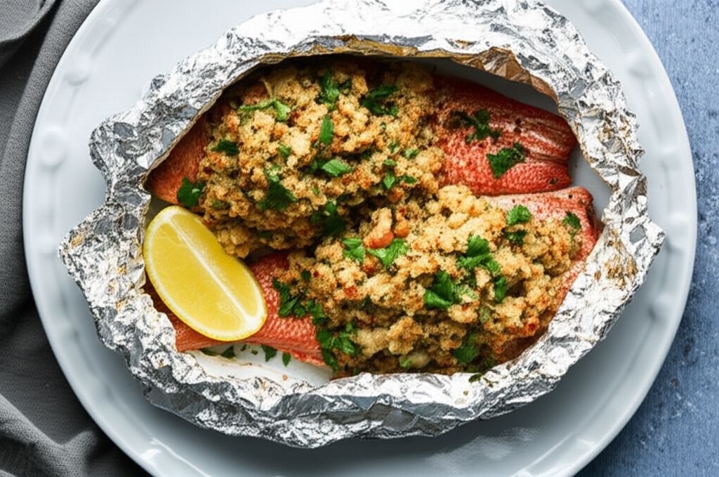 Grilled Stuffed Red Snapper