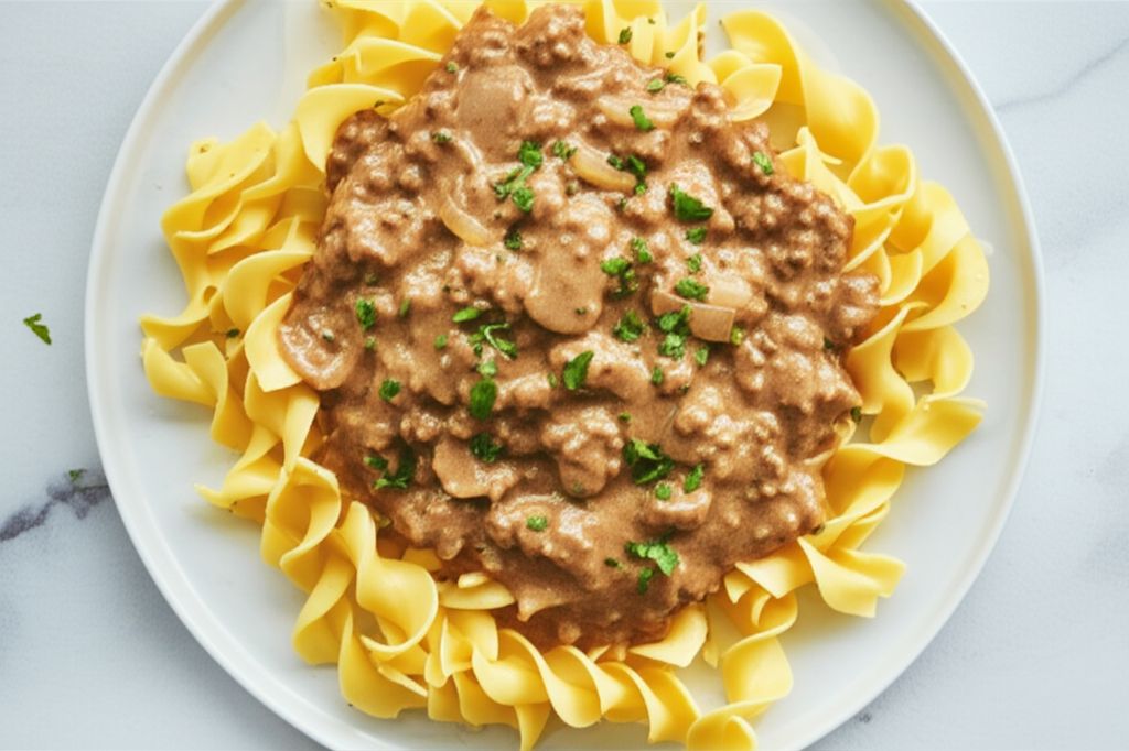 Ground Beef Stroganoff