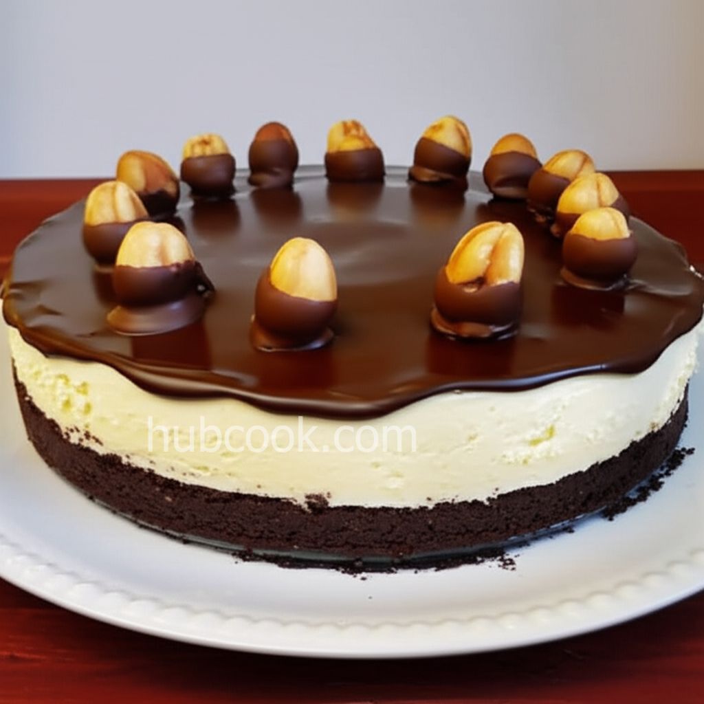 Hazelnut and Chipped Chocolate Cheesecake