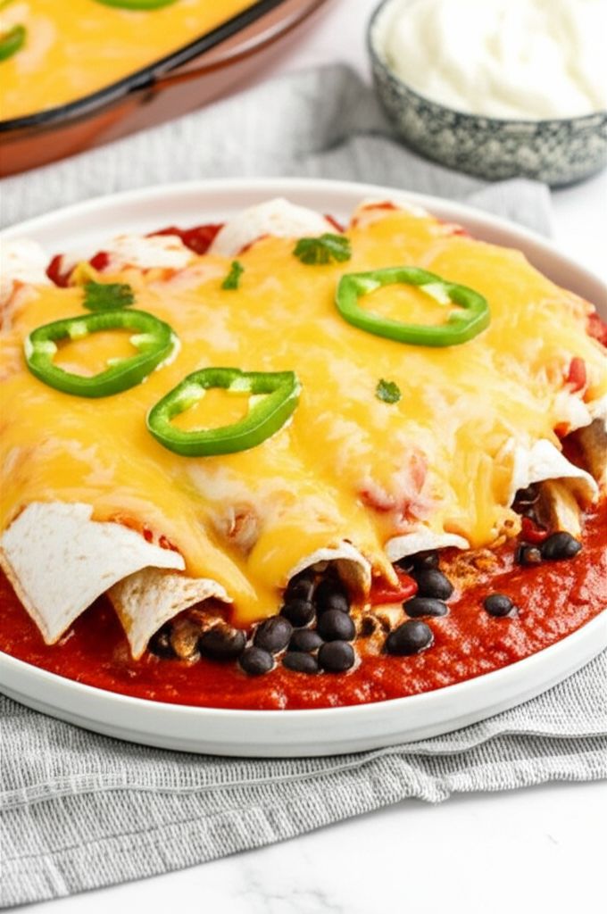Healthier Chicken Enchiladas