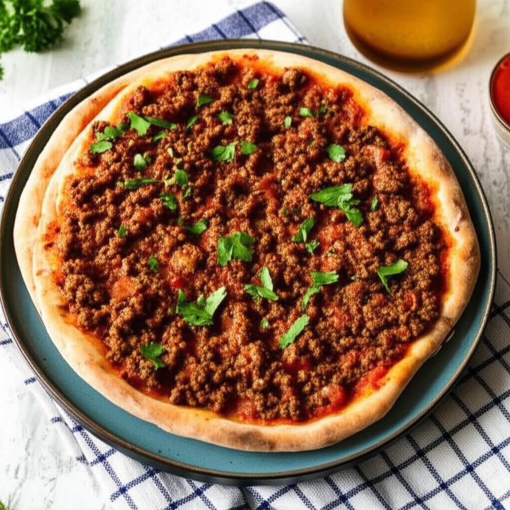 Lahmahjoon (Armenian Pizza)