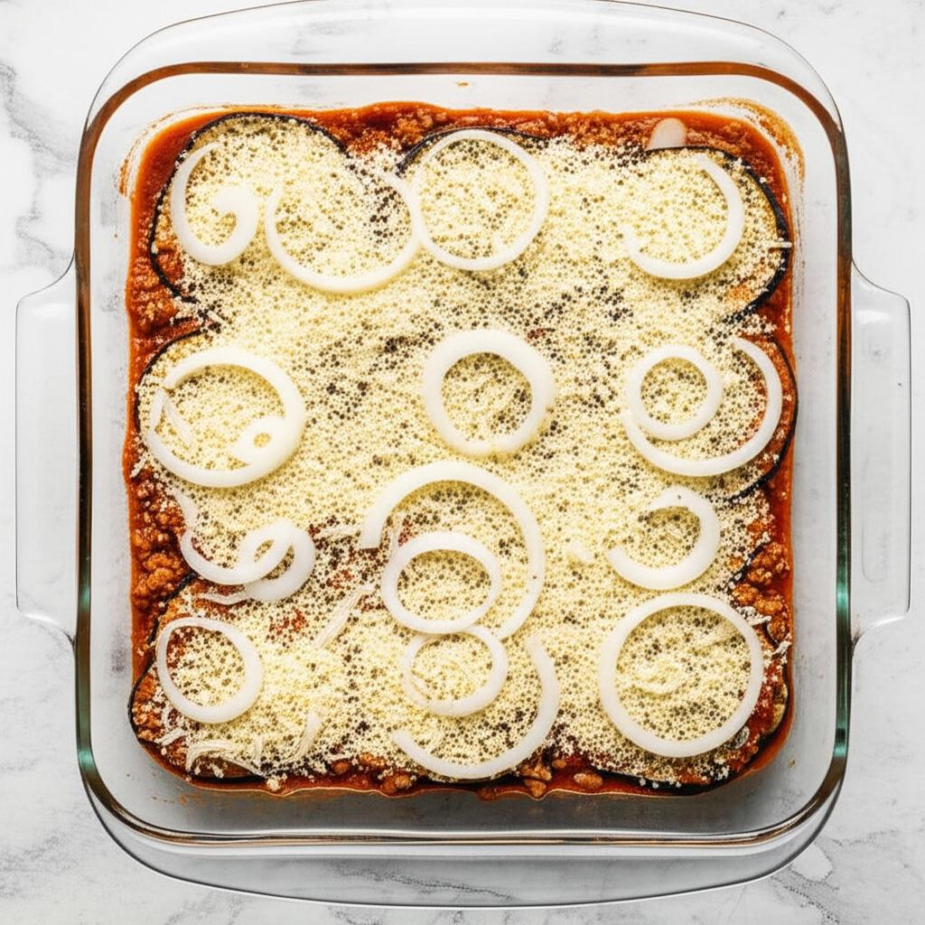 Layered Eggplant Hamburger Casserole