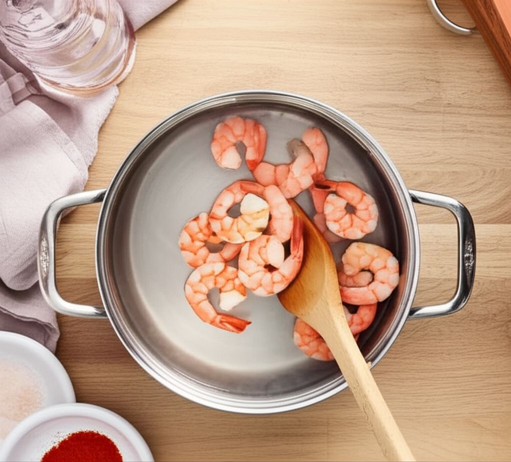 Lemon Mint Sauce with Shrimp