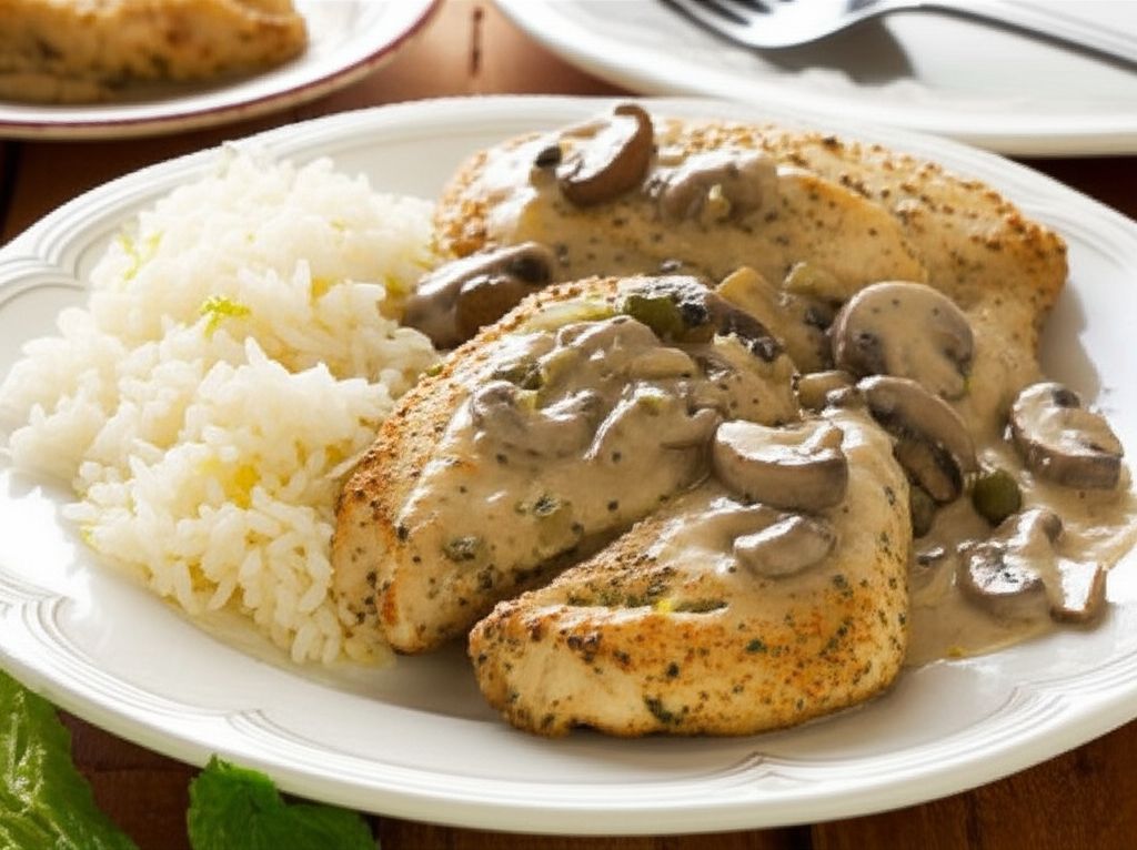 Lemon Mushroom Herb Chicken