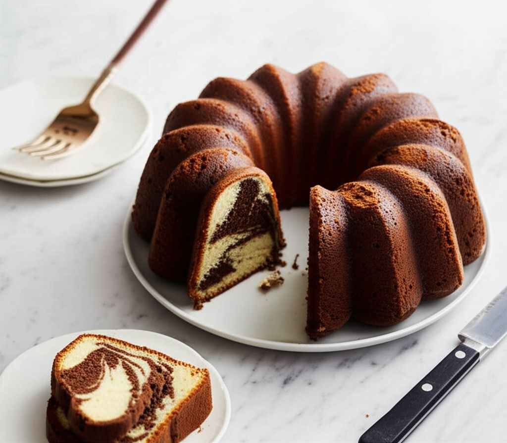 Marble Swirl Pound Cake