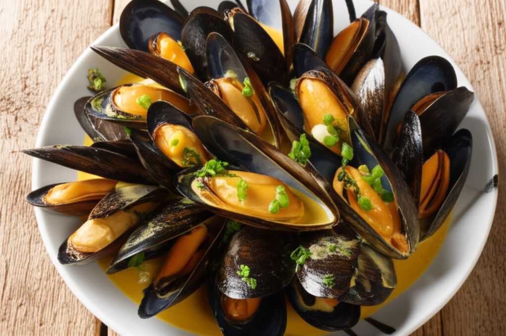 Mussels in Curry Cream Sauce