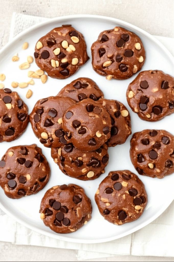 Peanut Butter Cocoa No-Bake Cookies