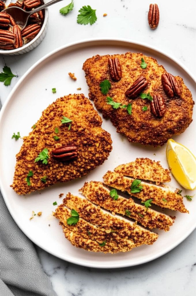 Pecan Breaded Chicken Breasts