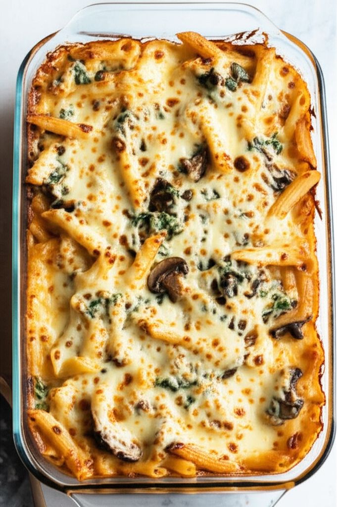 Portobello Penne Pasta Casserole