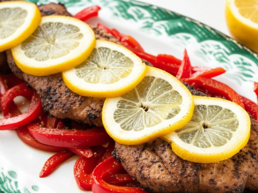 Portuguese Pork with Red Peppers