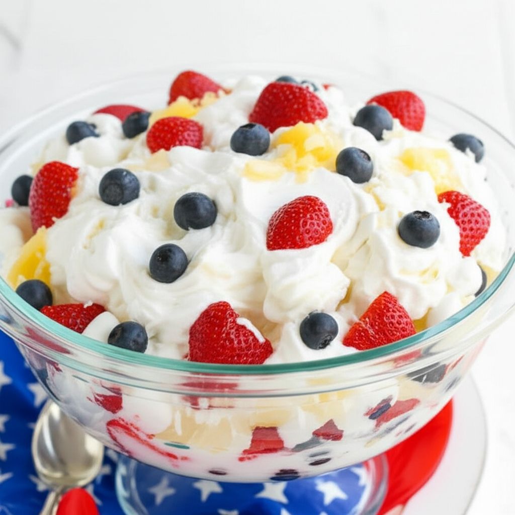 Red, White and Blue Ambrosia