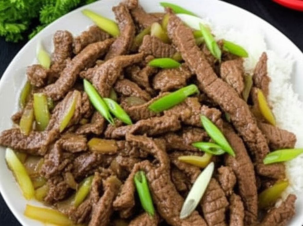 Skillet Beef and Celery