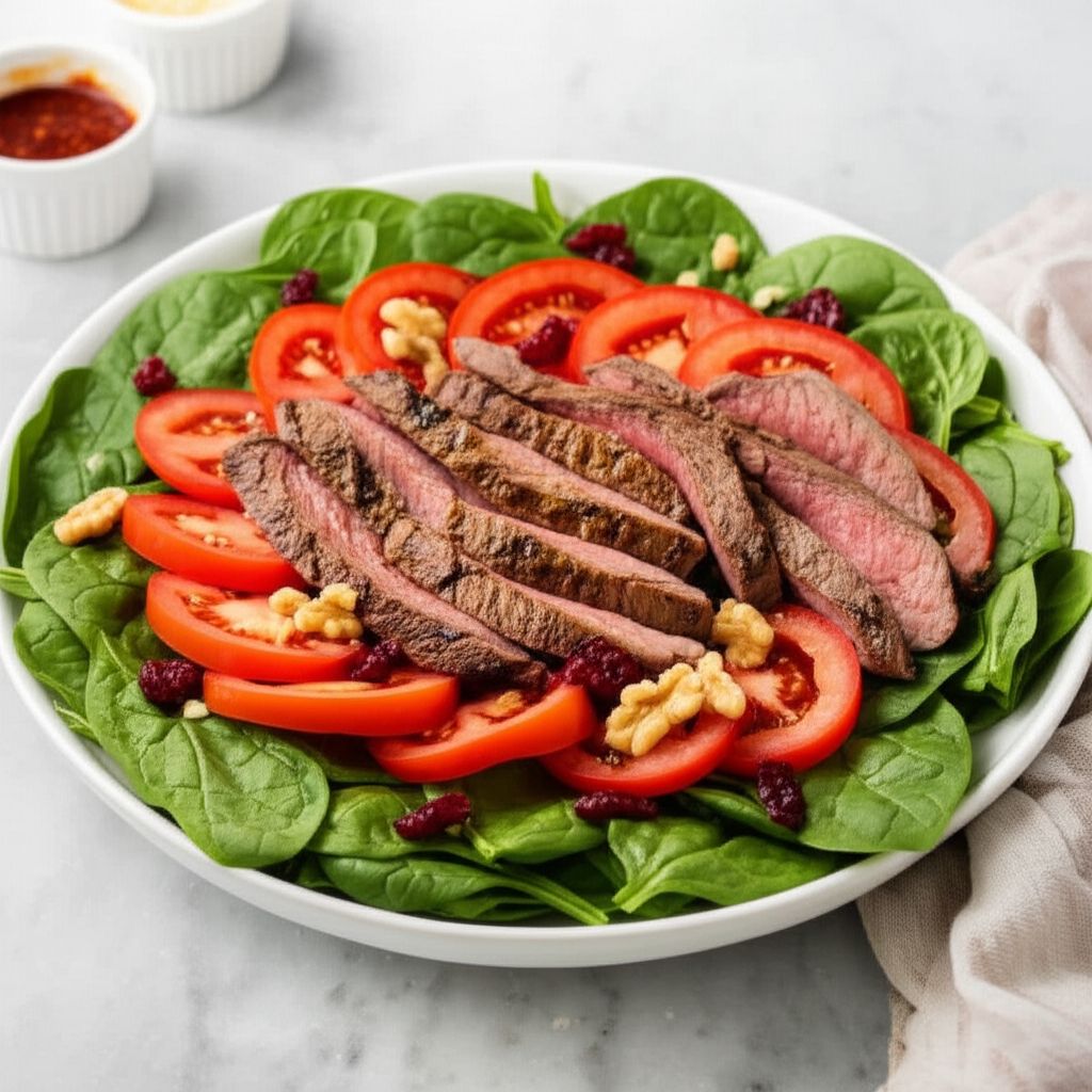 Steak and Spinach Salad