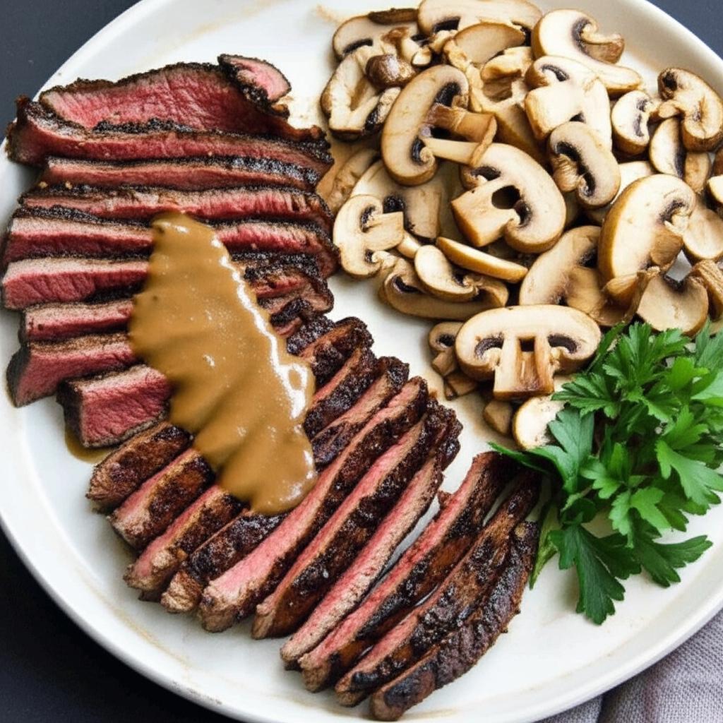 Steak Tips with Mushroom Sauce