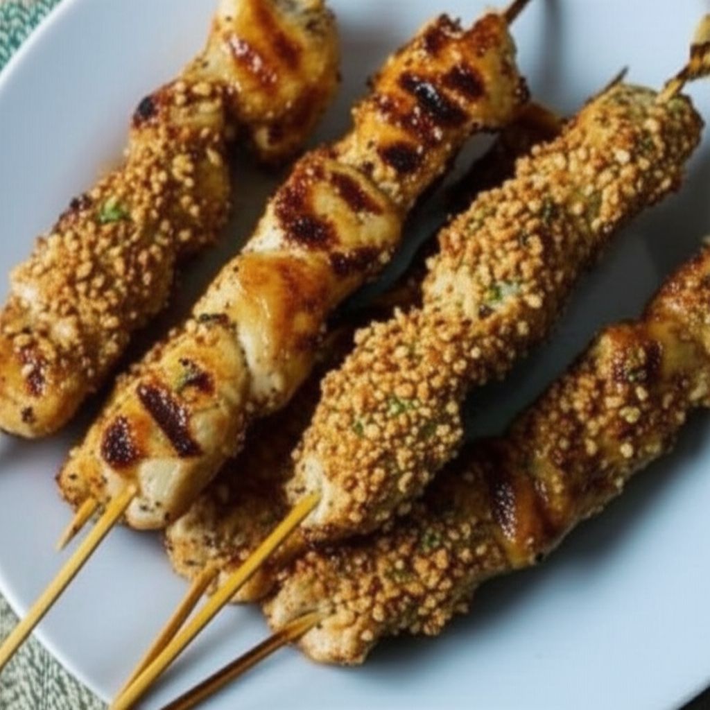 Tangy Almond Chicken Kabobs