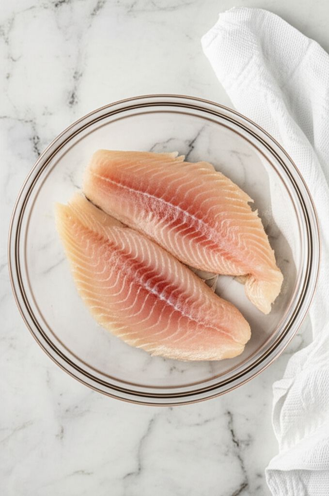 Tilapia with Lemon-Boursin Cream Sauce