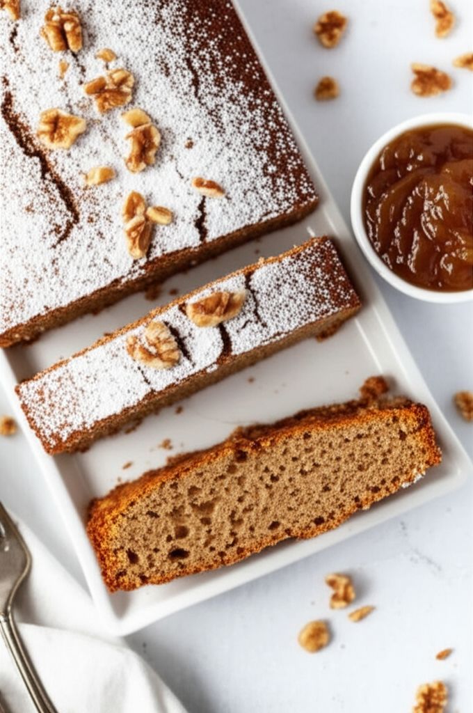 Walnut-Coconut-Applesauce Coffee Cake