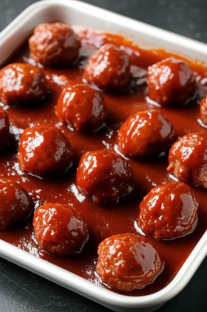 Baked BBQ Meatballs