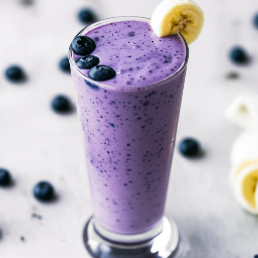Blueberry Banana Milkshake