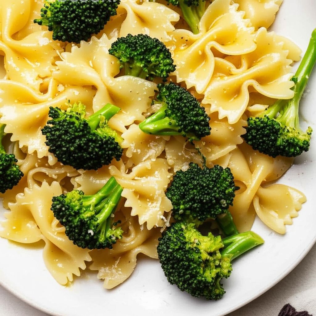 Bow Tie Pasta with Broccoli, Garlic, and Lemon
