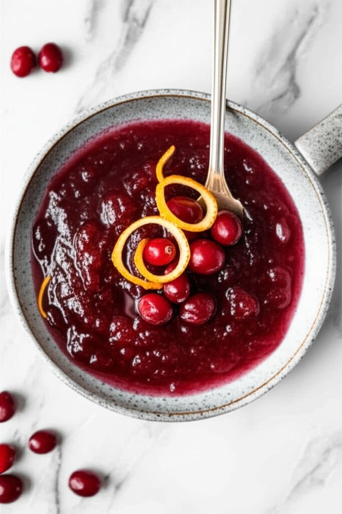 Brown Sugar and Port Cranberry Sauce
