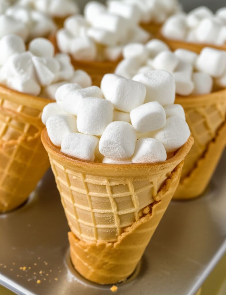 Campfire S'mores in a Cone