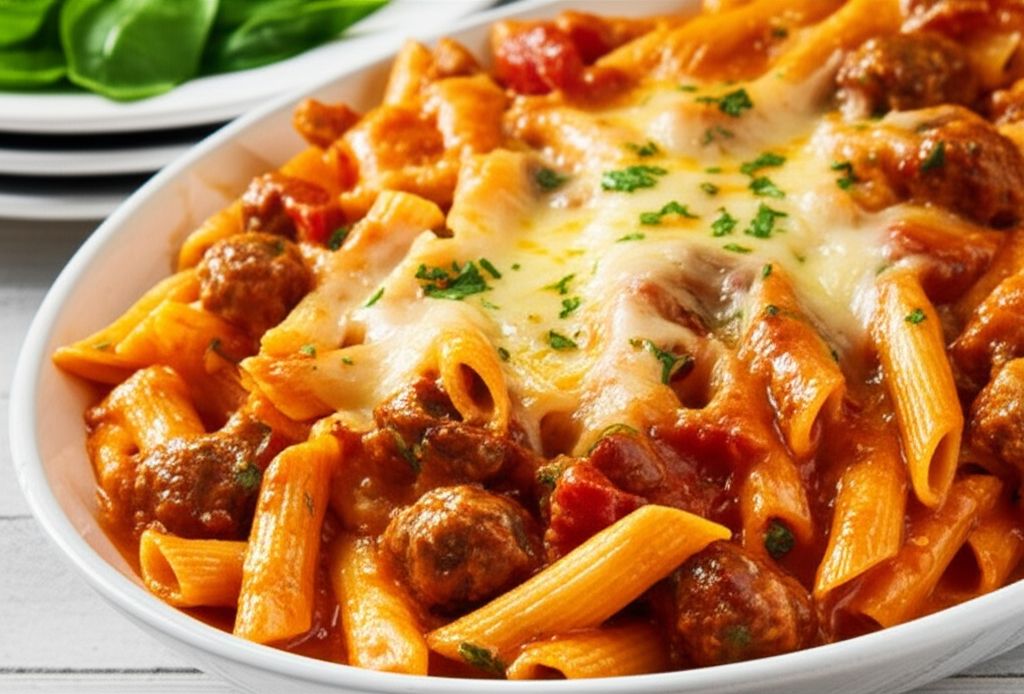 Chicken and Chorizo Pasta Bake