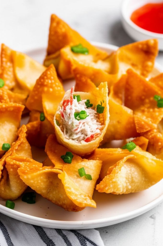 Crab Rangoon with Water Chestnuts
