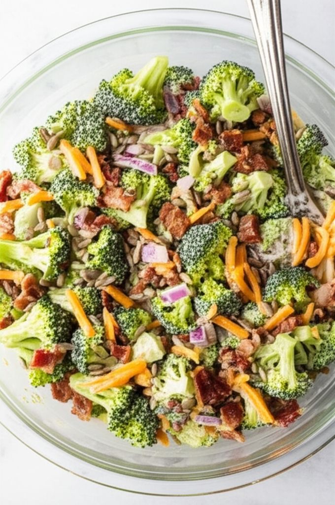 Creamy Bacon and Broccoli Salad
