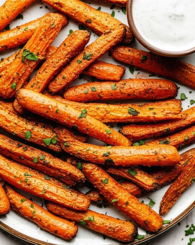 Crispy Parmesan Ranch Smashed Carrots