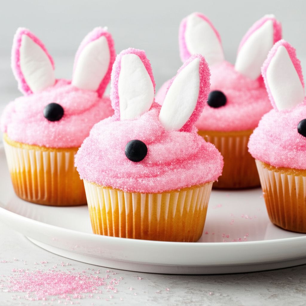 Easter Bunny Cupcakes