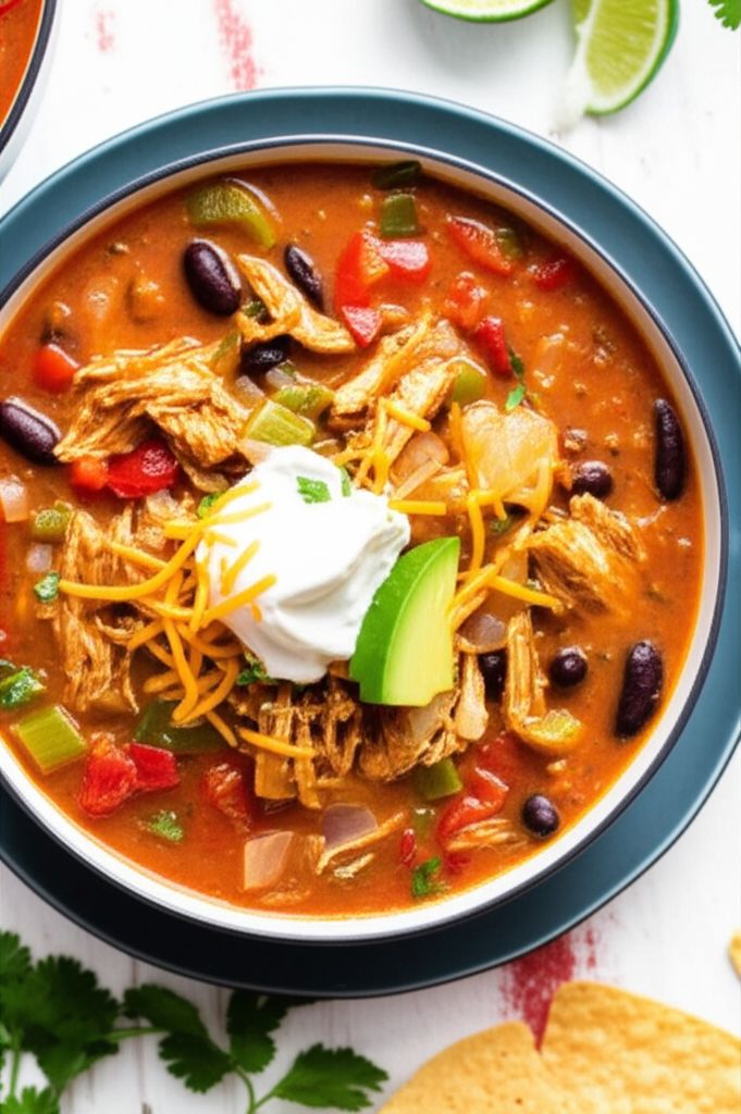 Easy Chicken Fajita Soup