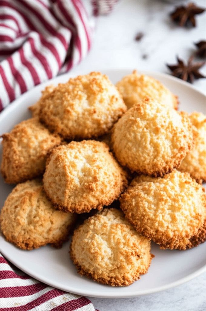 Easy Three-Ingredient Gluten-Free German Christmas Coconut Cookies