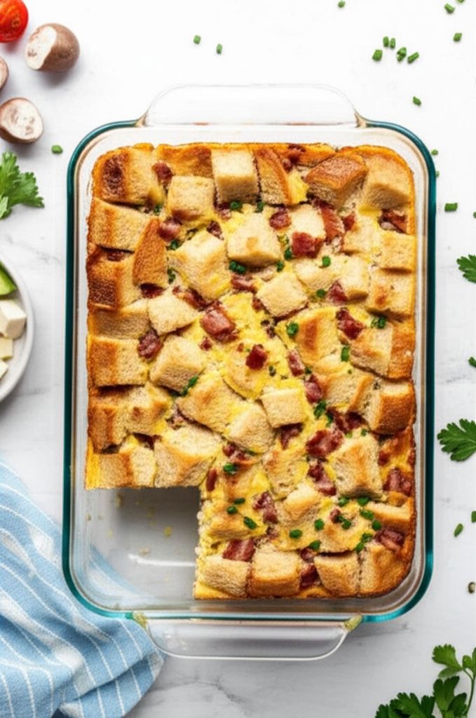 Fluffy Egg Strata