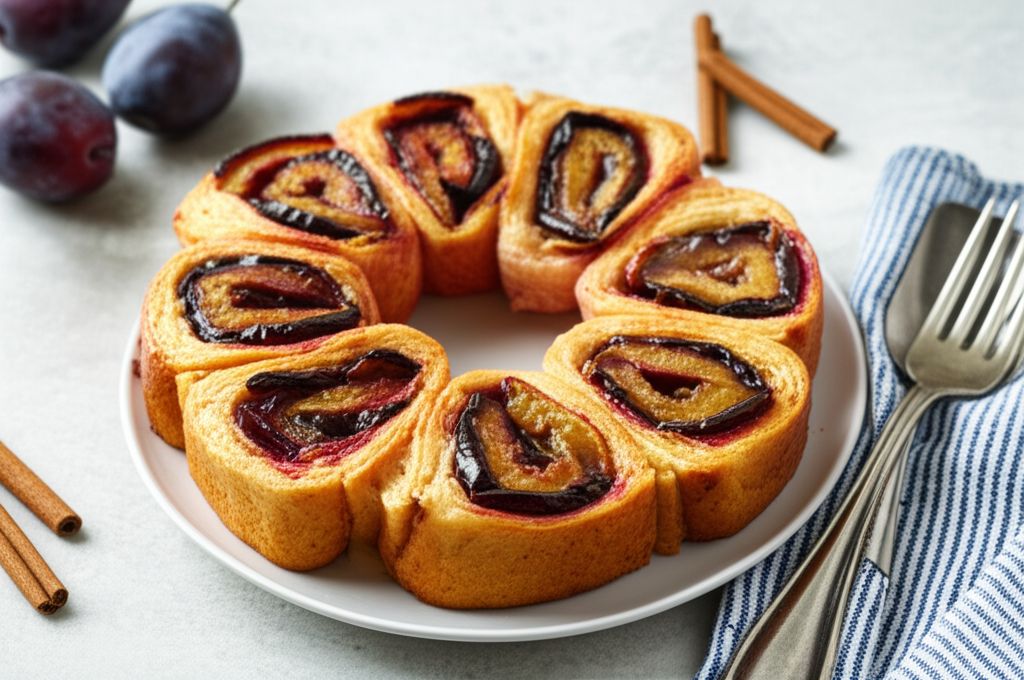 German Plum Rolls (Zwetschgenschnecken)