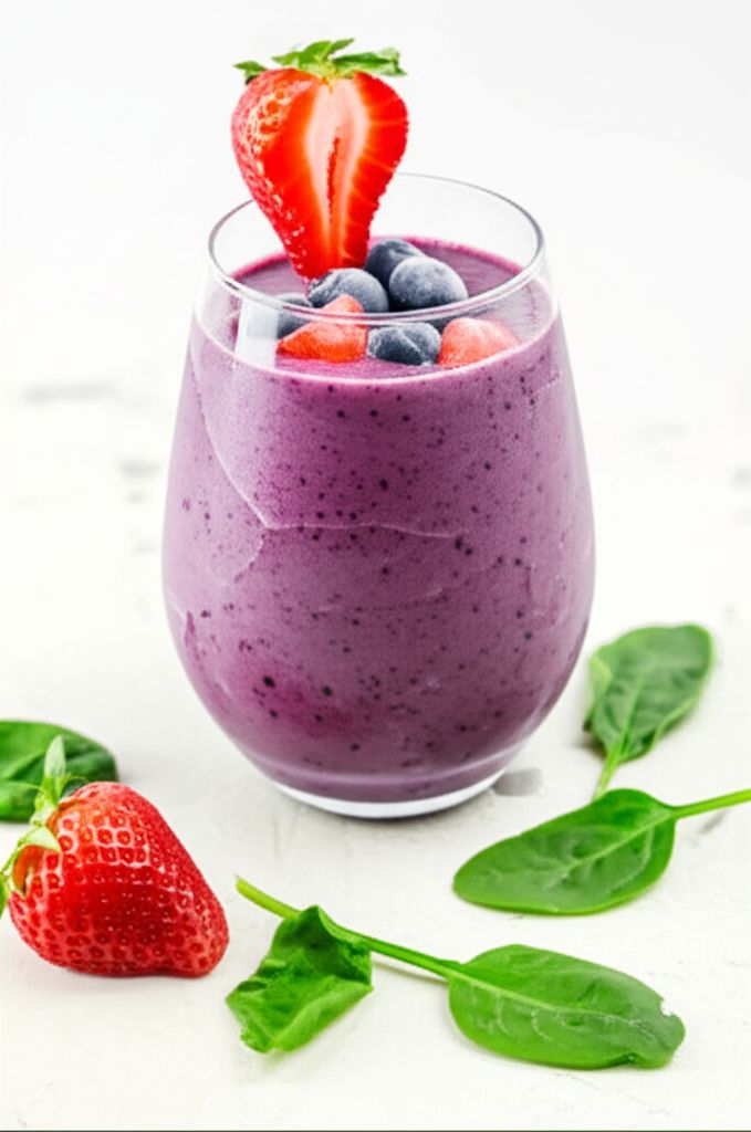 Healthy Berry and Spinach Smoothie