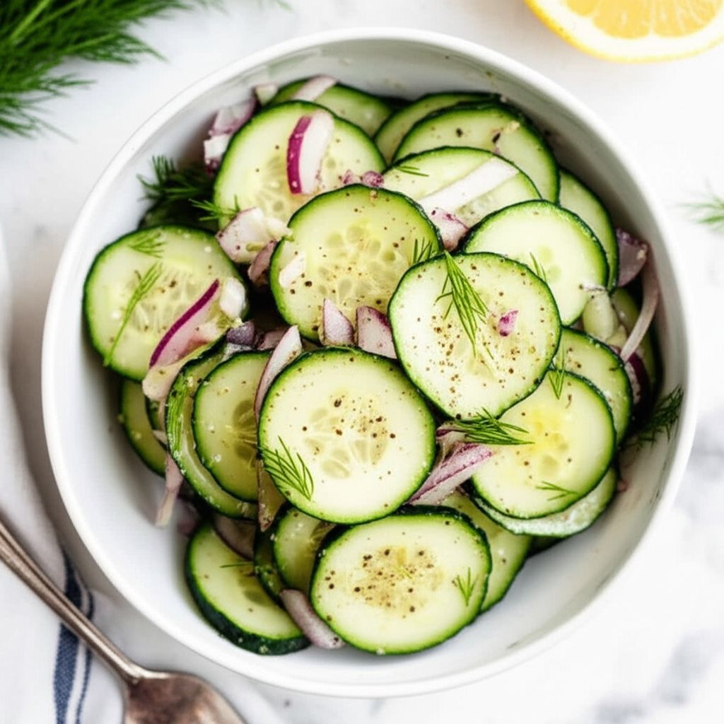 Lemony Cucumbers