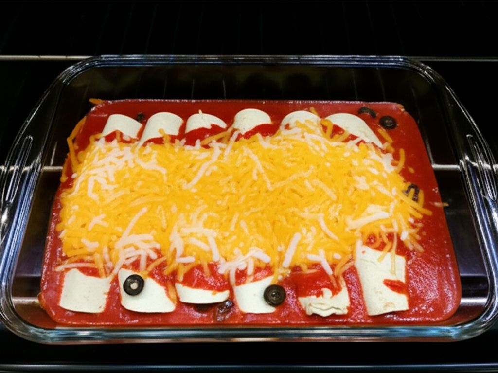 Mild Cheesy Chicken Enchiladas