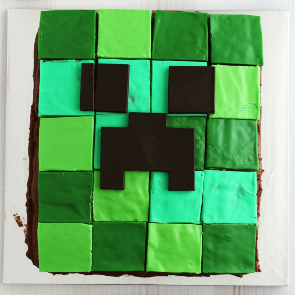 Mine Craft Creeper Cake