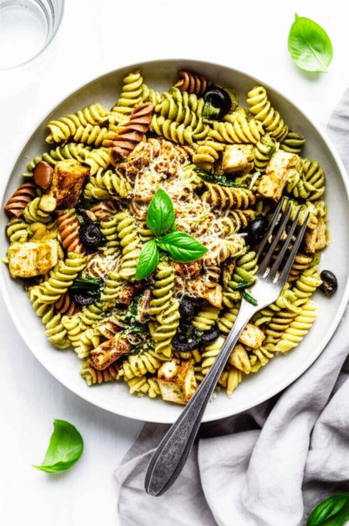 Pesto Tofu Pasta