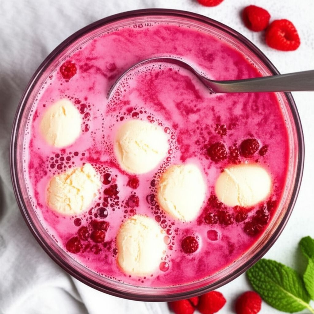 Quenching Creamy Raspberry Punch