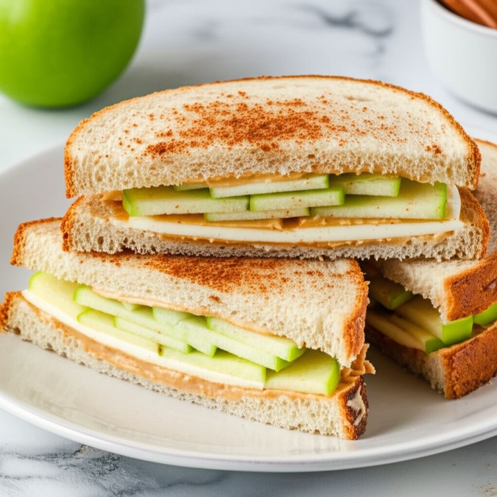 Sweet 'n Creamy Peanut Butter Apple Sandwich