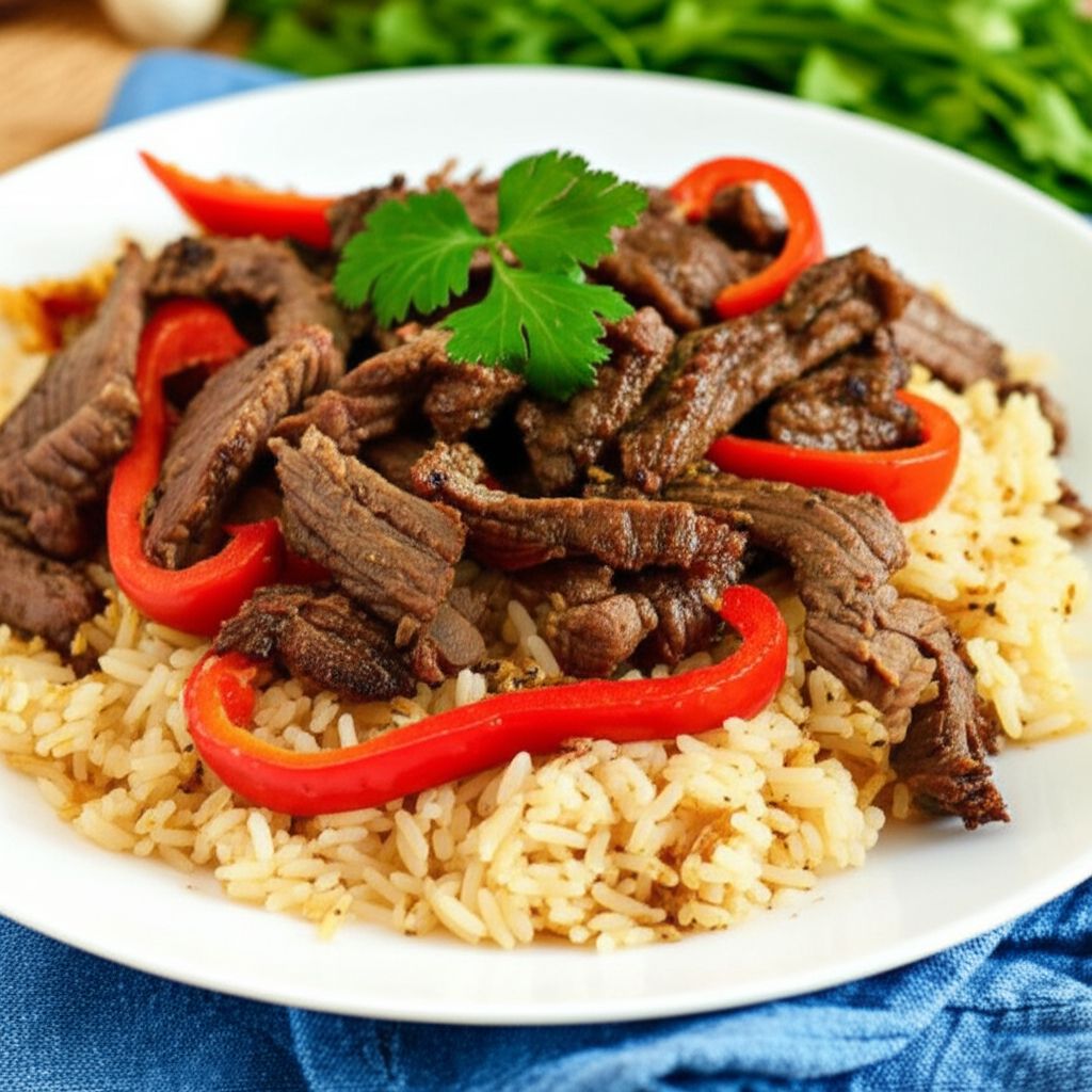 Venison Tips and Rice